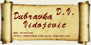 Dubravka Vidojević vizit kartica